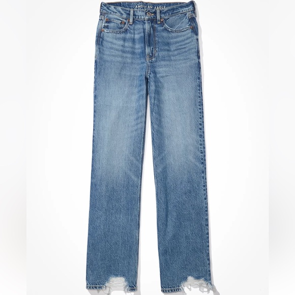 AE Dreamy Drape Wide Leg Jeans - Picture 1 of 5